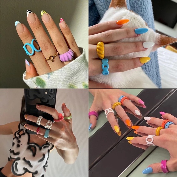 Anthro Cobalt Blue Dopamine Clothes Boho Checked Floral Stud Earrings Jewelry - Picture 16 of 16